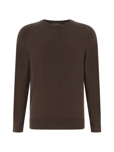 Boggi Milano suéter con cuello redondo y mangas raglán