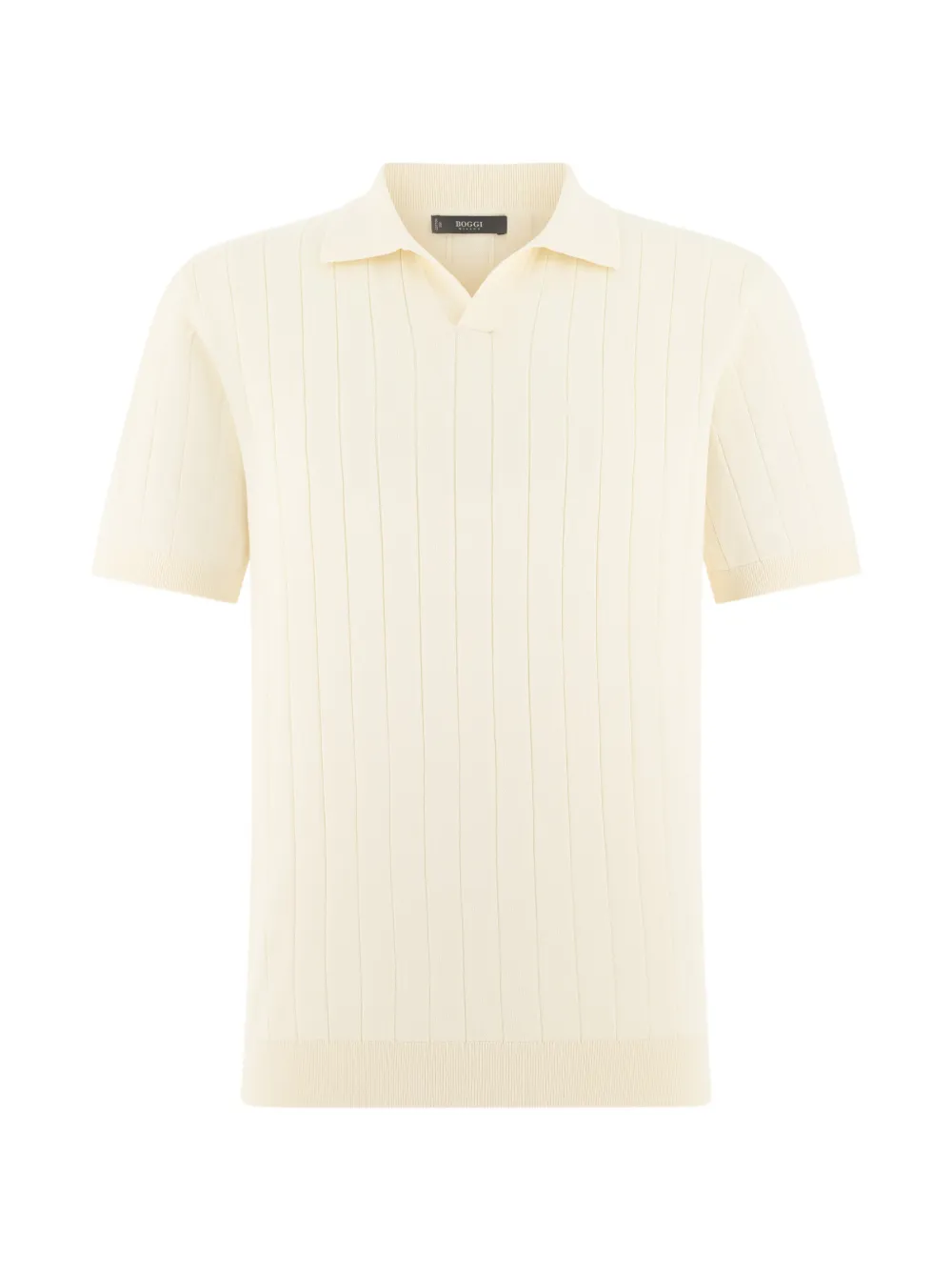 Boggi Milano T-shirt a coste - Toni neutri