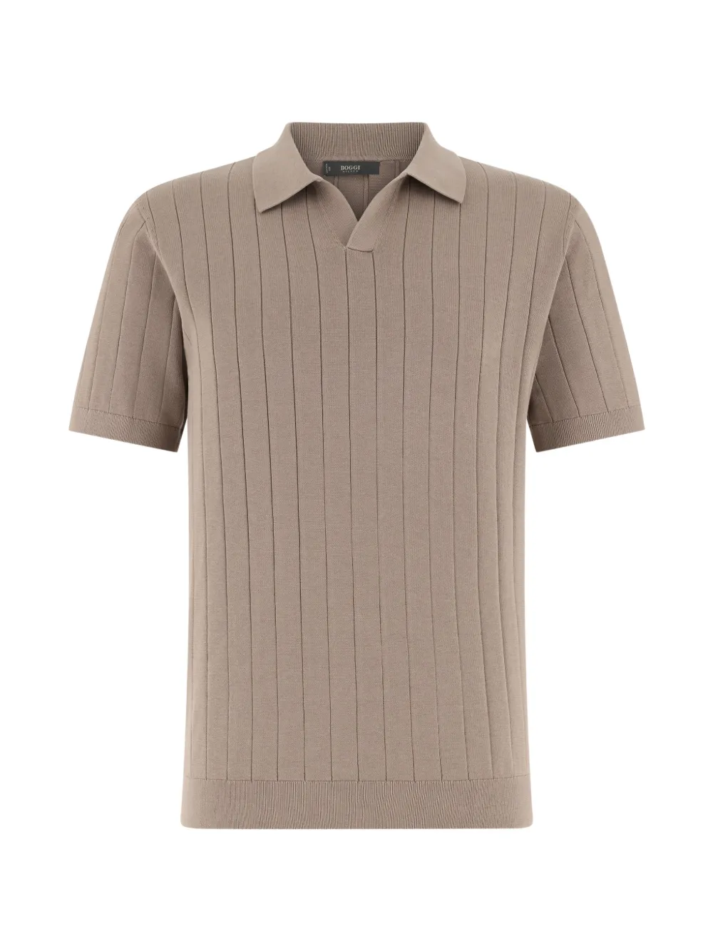 Boggi Milano T-shirt a coste - Toni neutri