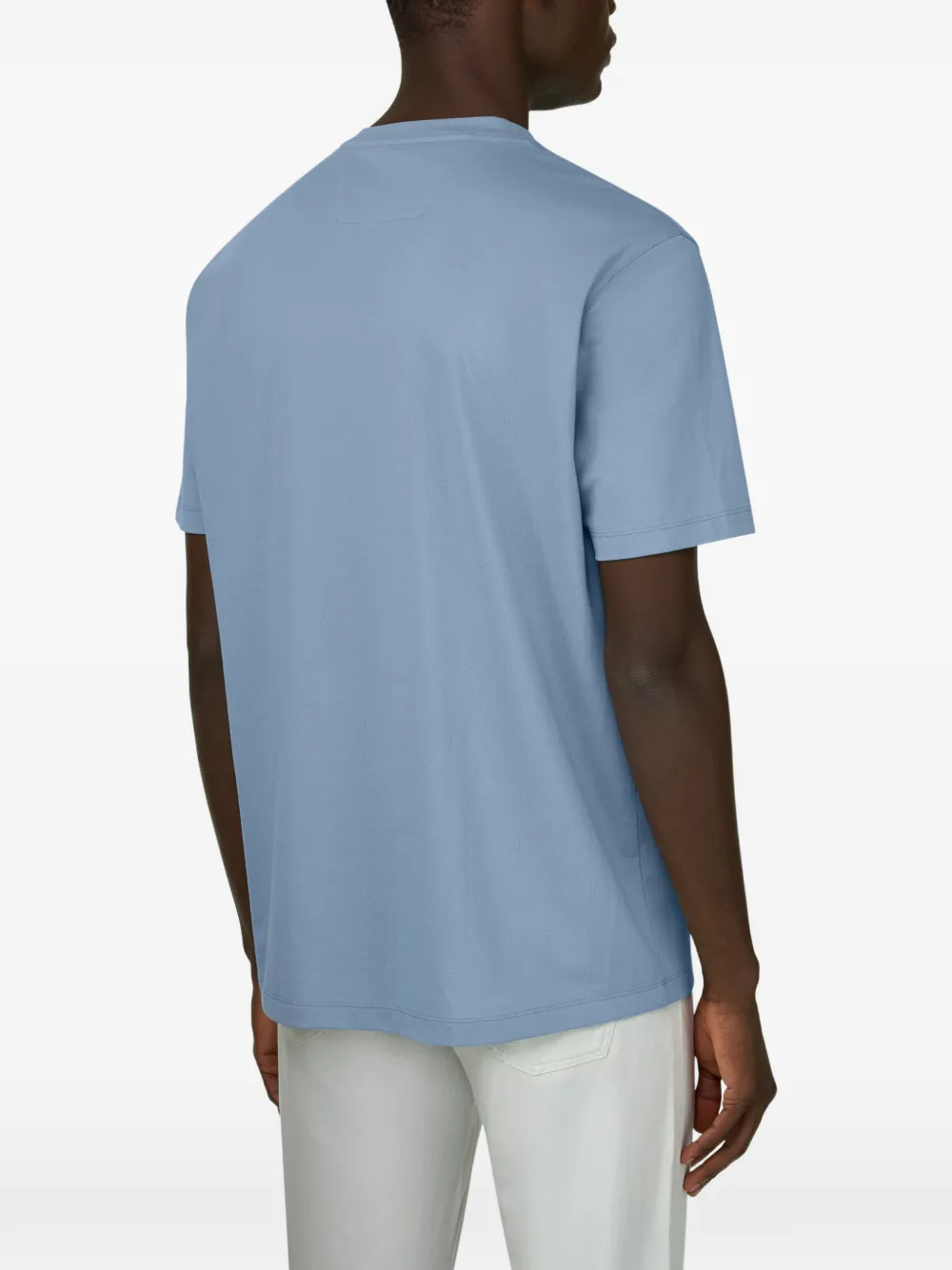 Boggi Milano T-shirt met patch Blauw