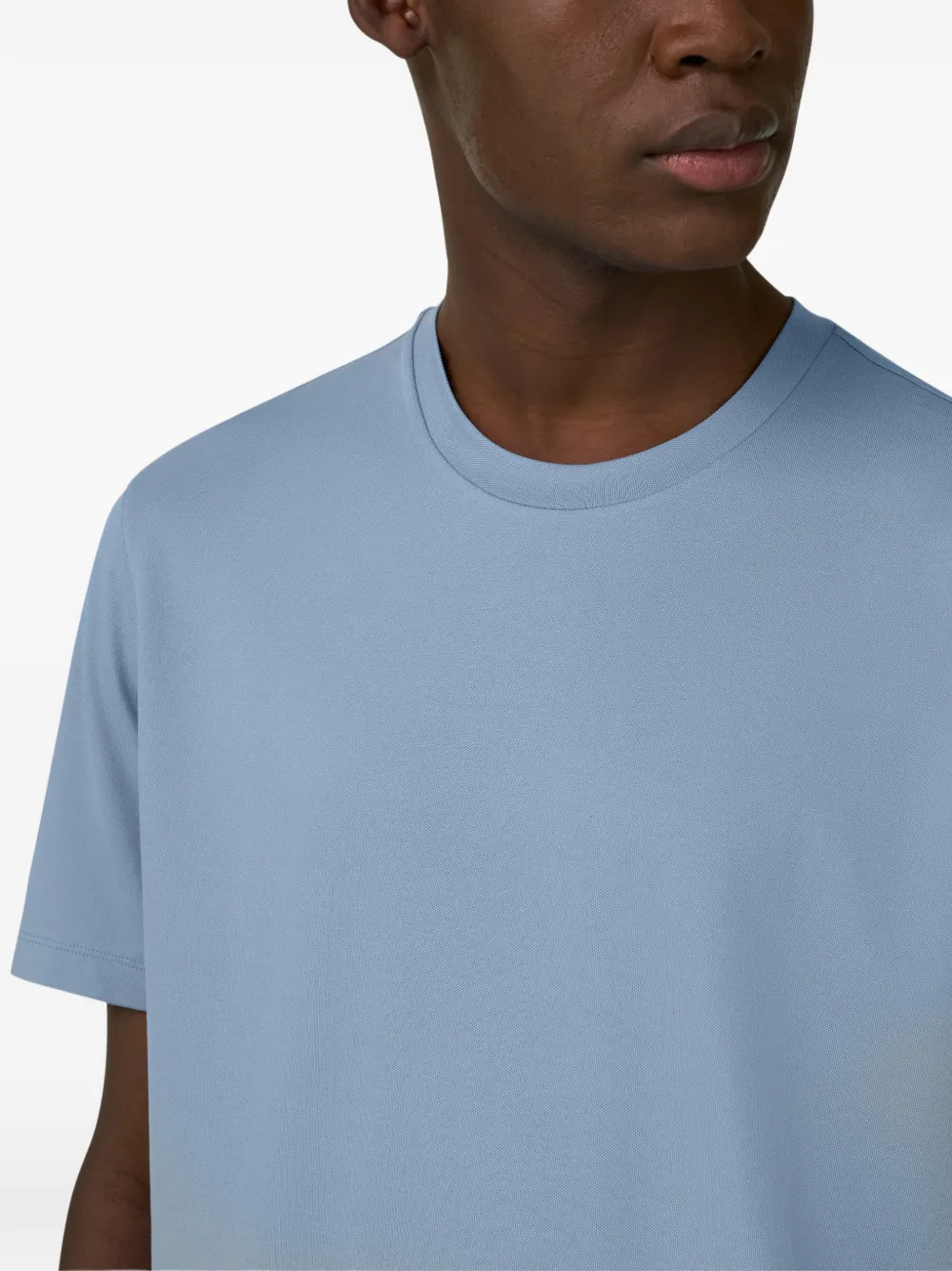 Boggi Milano T-shirt met patch Blauw