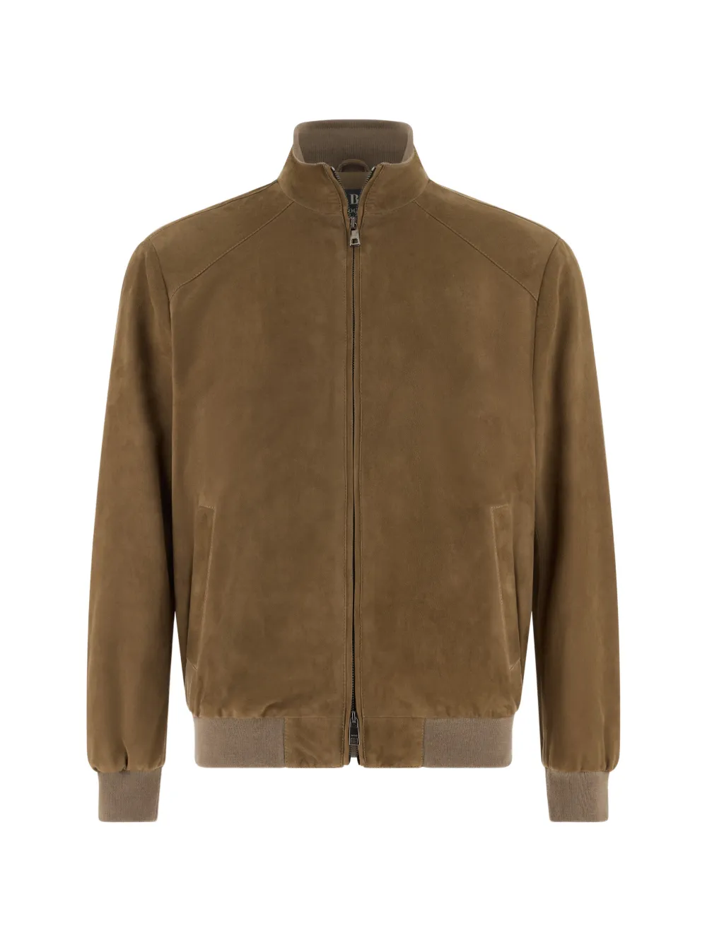 Boggi Milano suede bomber jacket - Marrone