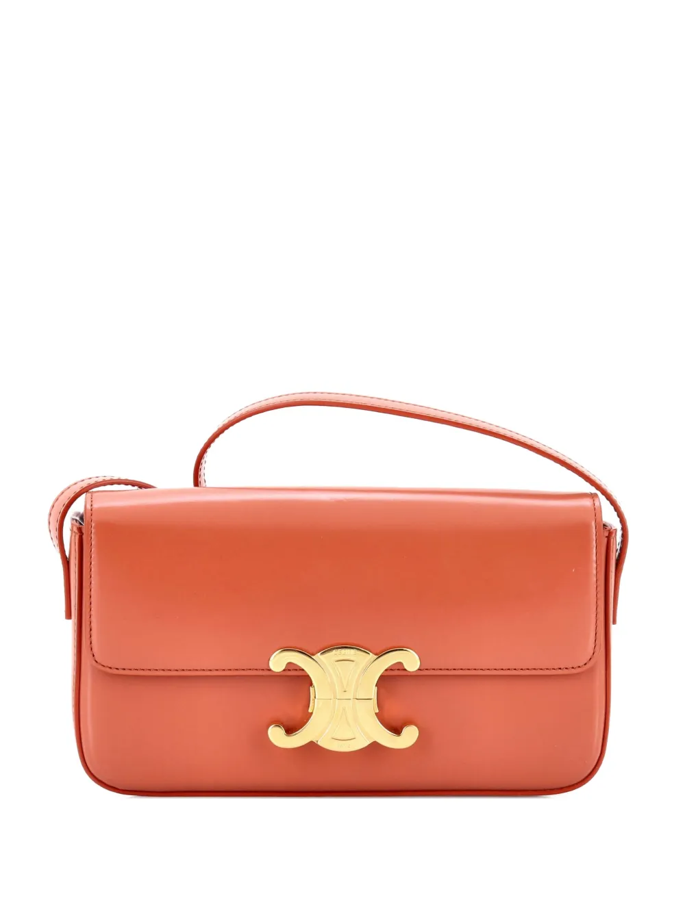 Celine Pre-Owned Triomphe East-West Smooth Calfskin shoulder bag - Marrone