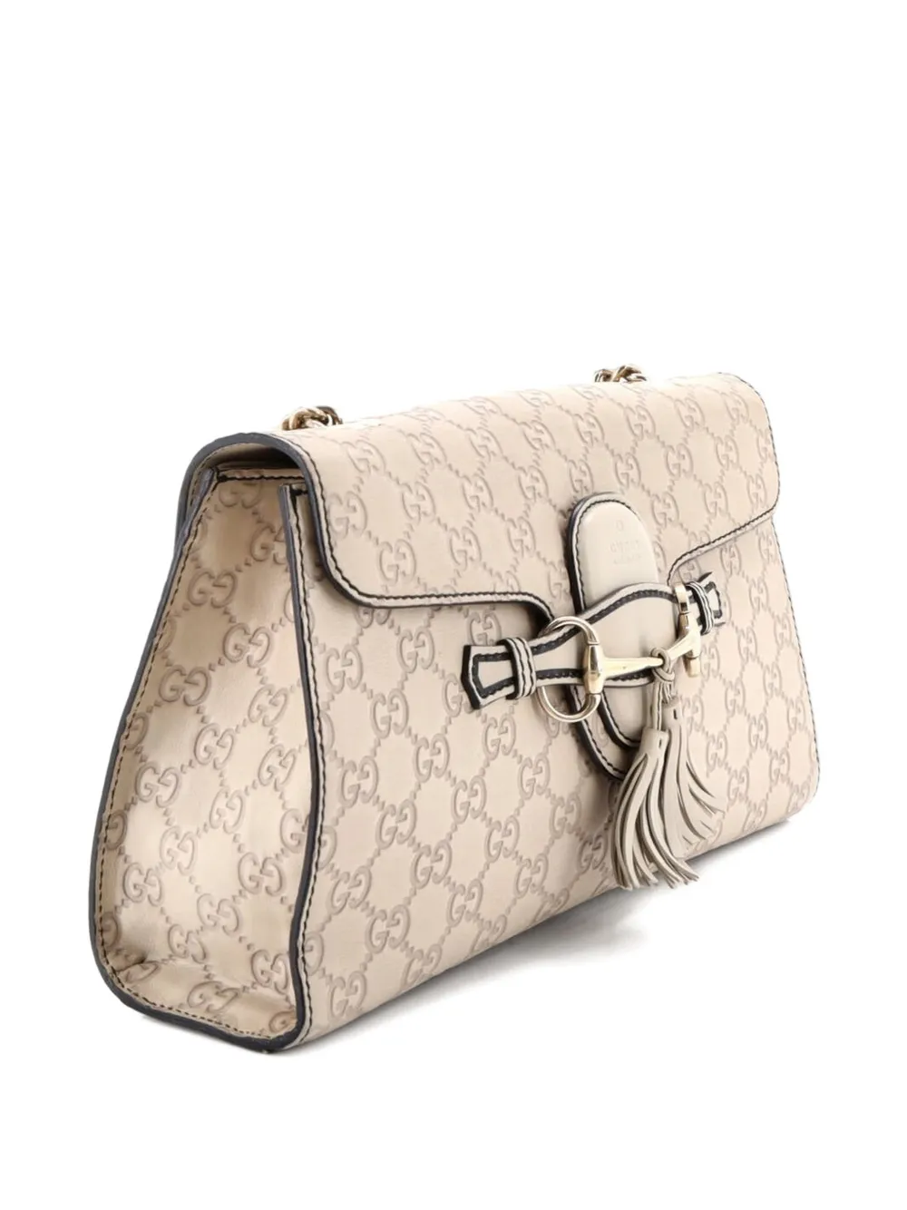 Emily Chain Flap Bag Guccissima Leather Medium Shoulder Bag