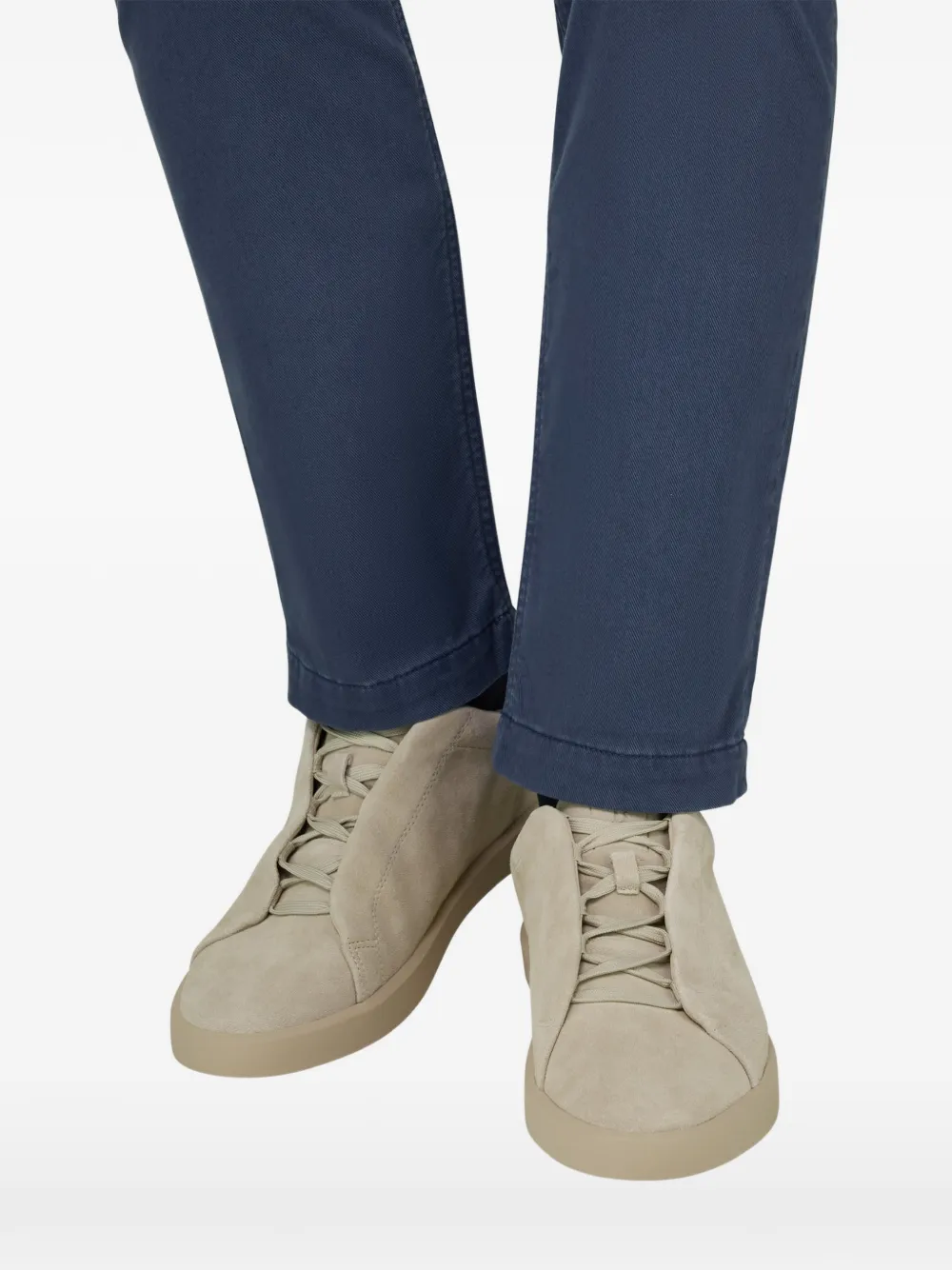 Boggi Milano Essence suède sneakers Beige