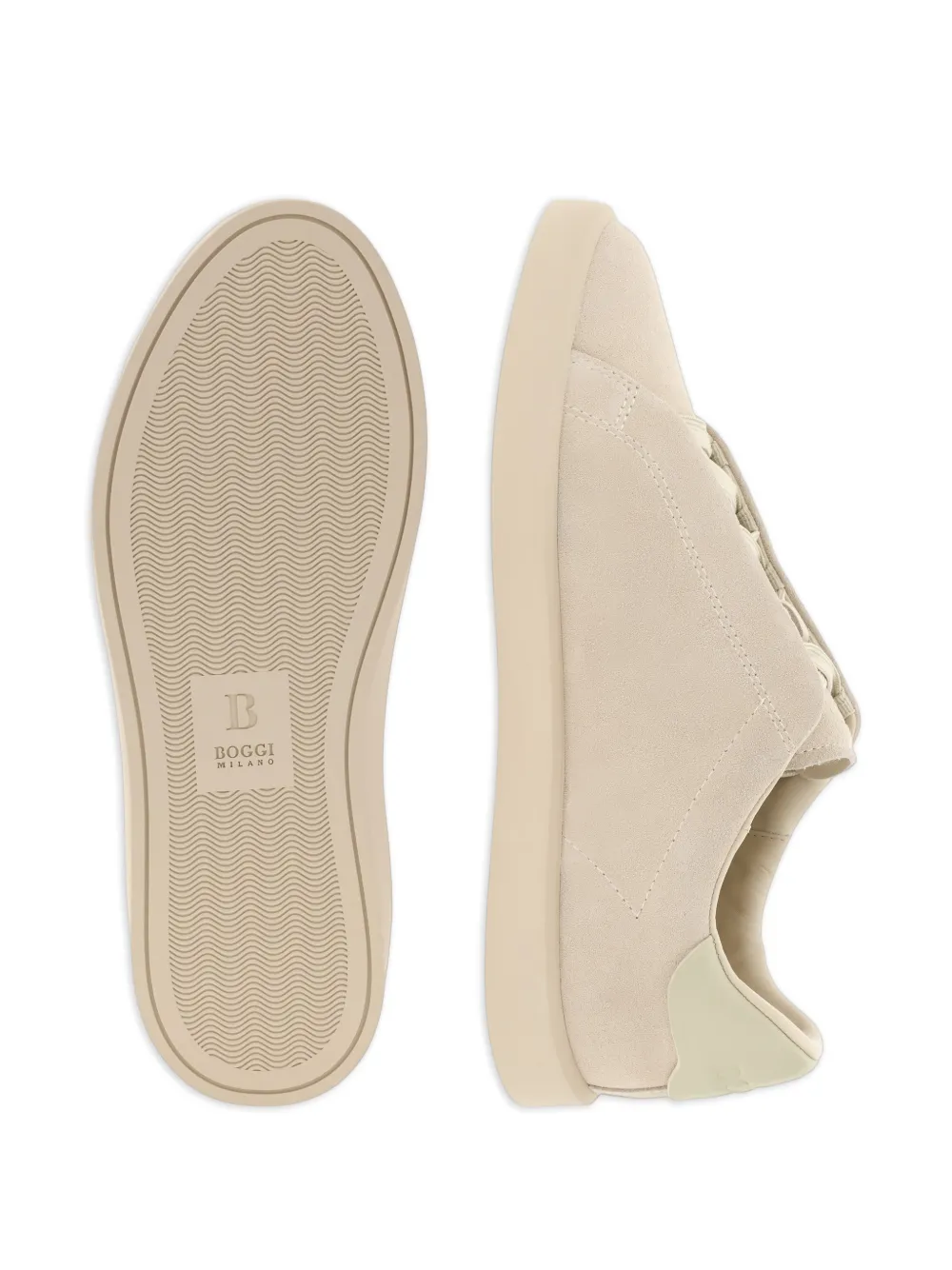 Boggi Milano Essence suède sneakers Beige