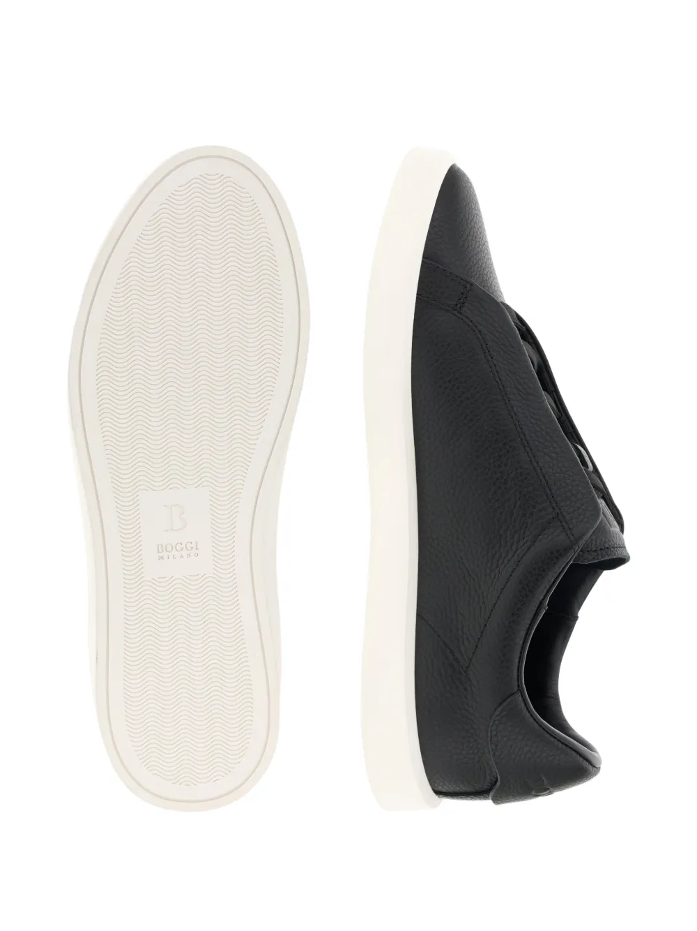 Boggi Milano Essence leren sneakers Zwart