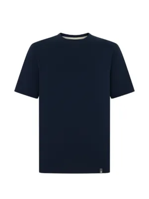 Brunello Cucinelli logo-embroidered T-shirt | Blue | FARFETCH