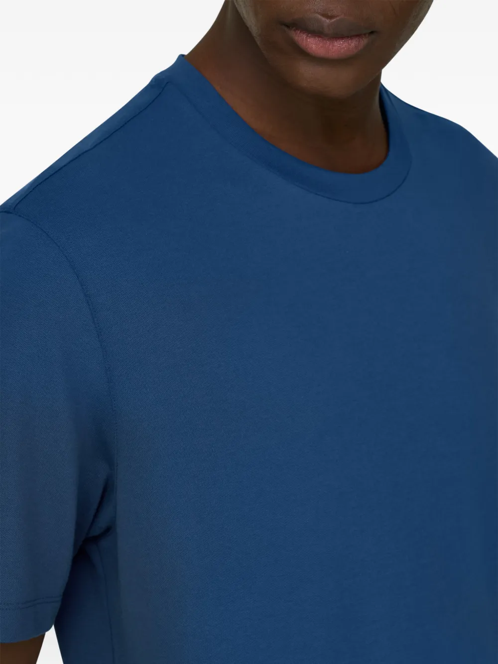 Boggi Milano T-shirt met patch Blauw