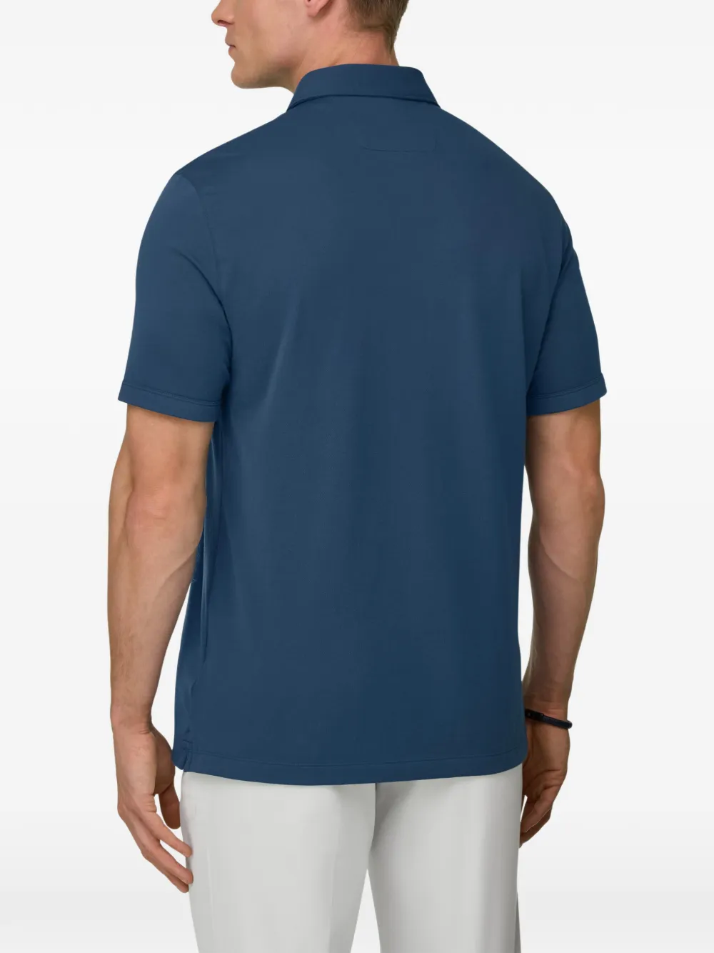 Boggi Milano Poloshirt met knopen Blauw