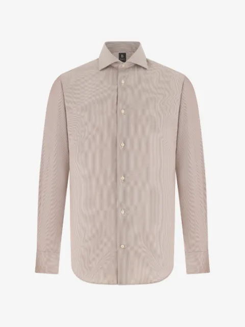 Boggi Milano striped windsor-collar shirt