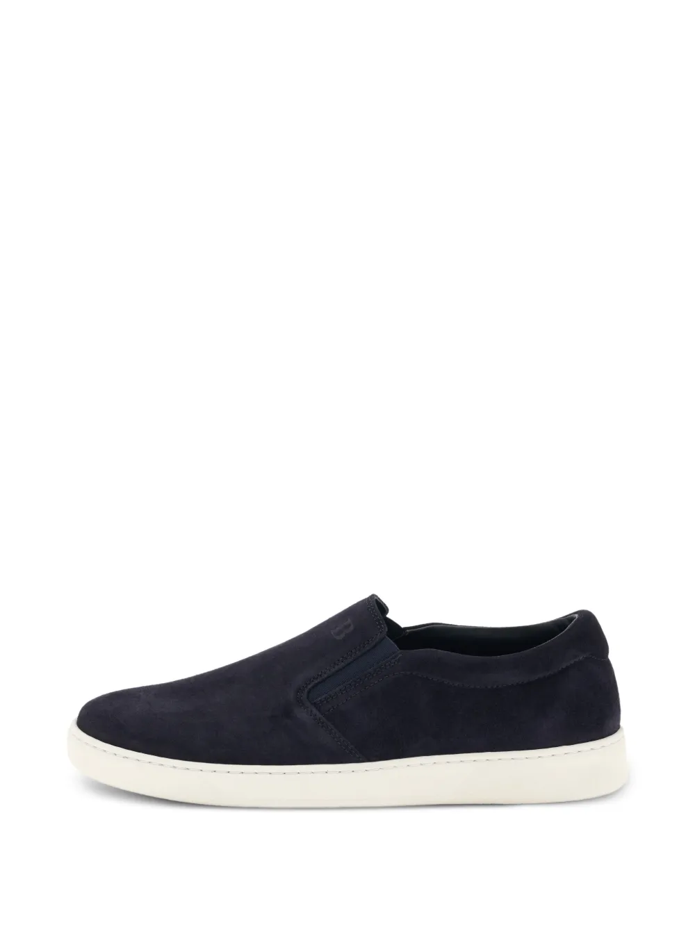 Boggi Milano Heritage suède slip-on sneakers Blauw
