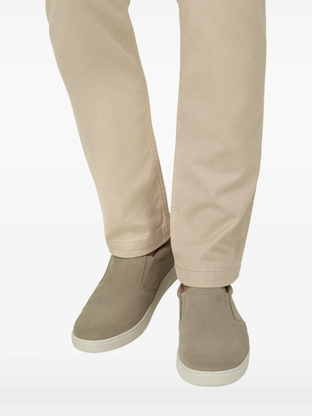 Boggi Milano Heritage suède slip-on sneakers Beige