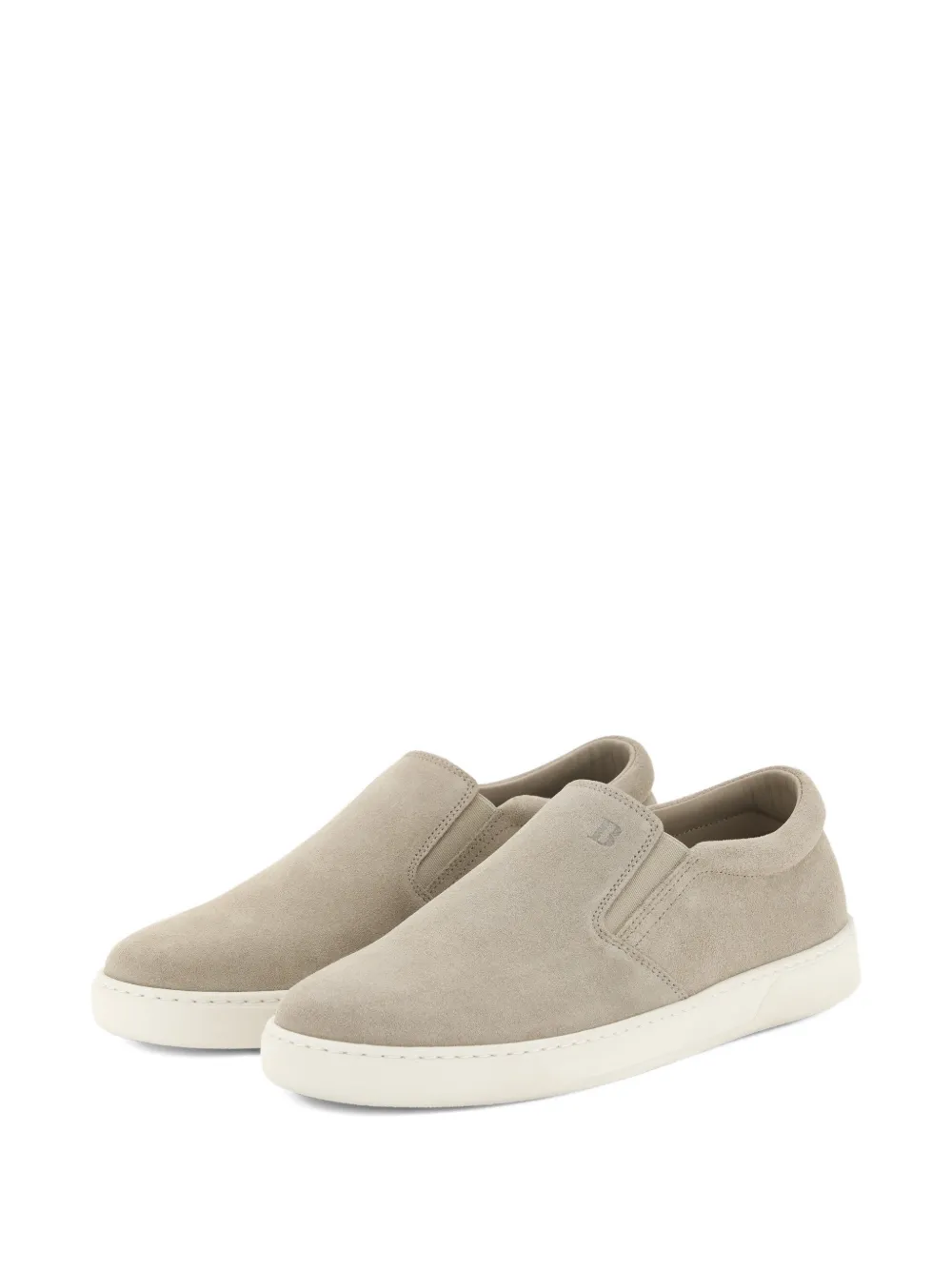 Boggi Milano Heritage suède slip-on sneakers Beige