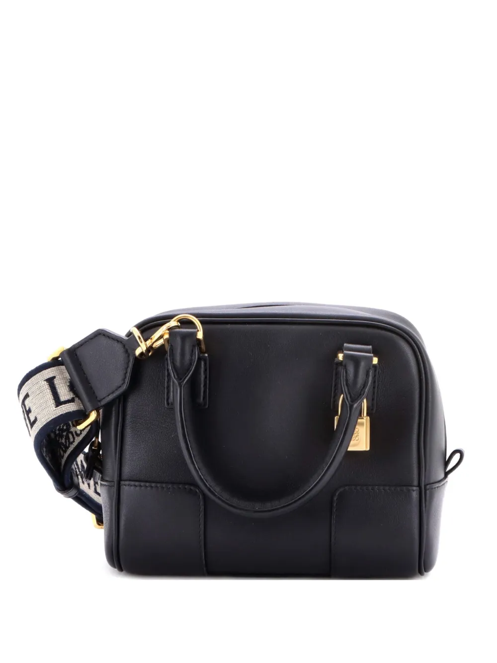 Loewe Pre-Owned Amazona Square Bag Leather 16 satchel - Nero