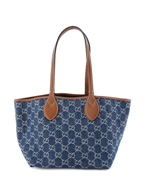 Gucci Pre-Owned Reversible Totissima Shopping GG Denim Small tote bag