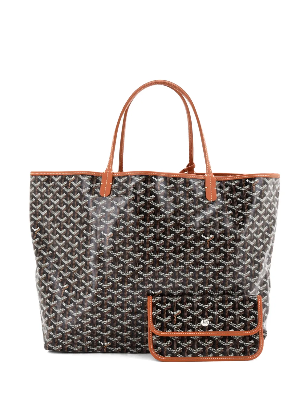 Goyard Pre-Owned Saint Louis Reversible Coated Canvas and Printed Canvas GM tote bag - Marrone