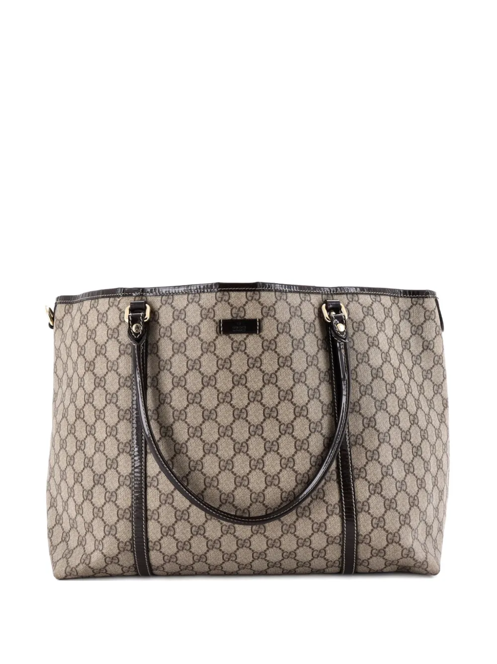 Gucci Pre-Owned Joy GG Coated Canvas with Leather Medium tote bag - Marrone