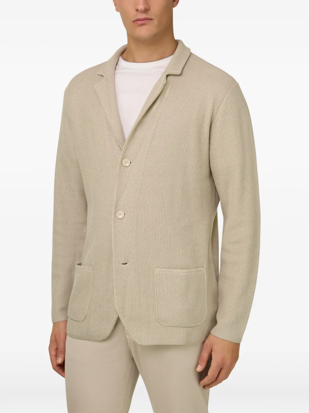  Boggi Milano Patch-pocket Blazer - Neutrals 