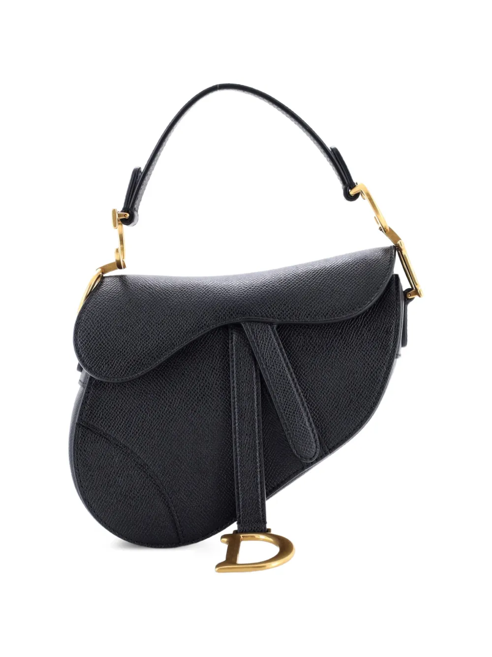 Christian Dior Pre-Owned Saddle Handbag Leather Mini shoulder bag - Nero