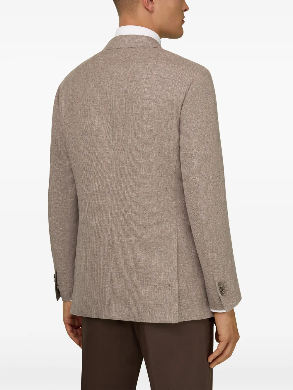 single-breasted patch-pocket blazer