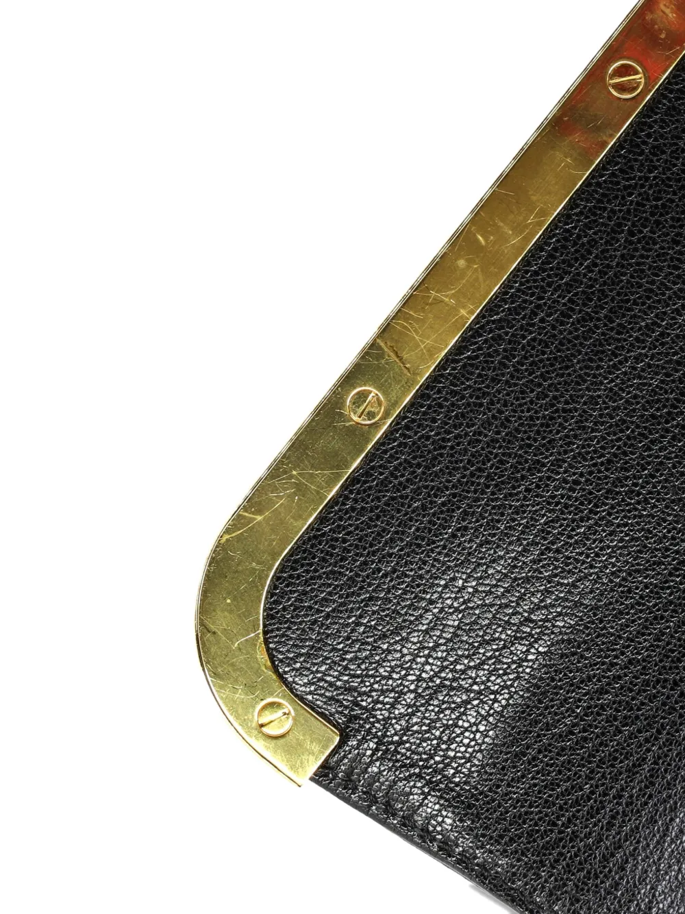 Louis Vuitton Pre-owned Avant Garde Pochette Leather with Suede Clutch Bag in Black, view 5