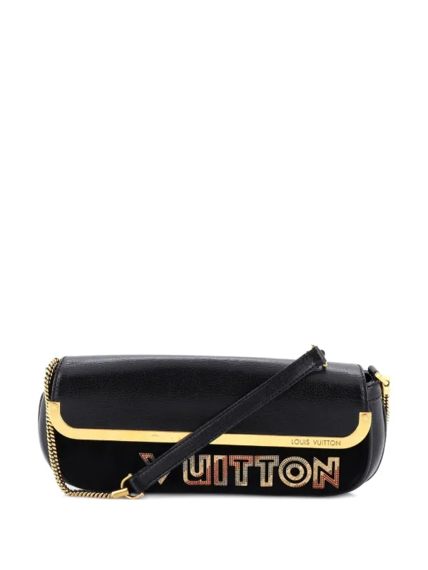 Louis Vuitton Pre-owned Avant Garde Pochette Leather with Suede Clutch Bag in Black