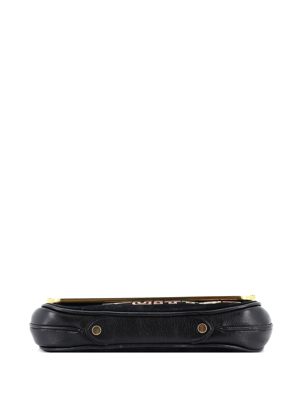 Louis Vuitton Pre-owned Avant Garde Pochette Leather with Suede Clutch Bag in Black, view 3