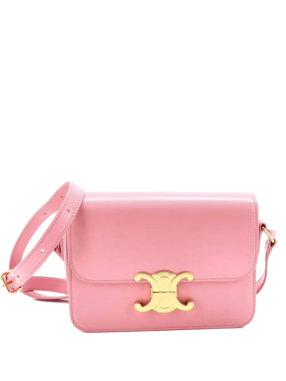 Celine Pre-Owned Triomphe Shoulder Bag Smooth Calfskin Teen crossbody bag - Rosa
