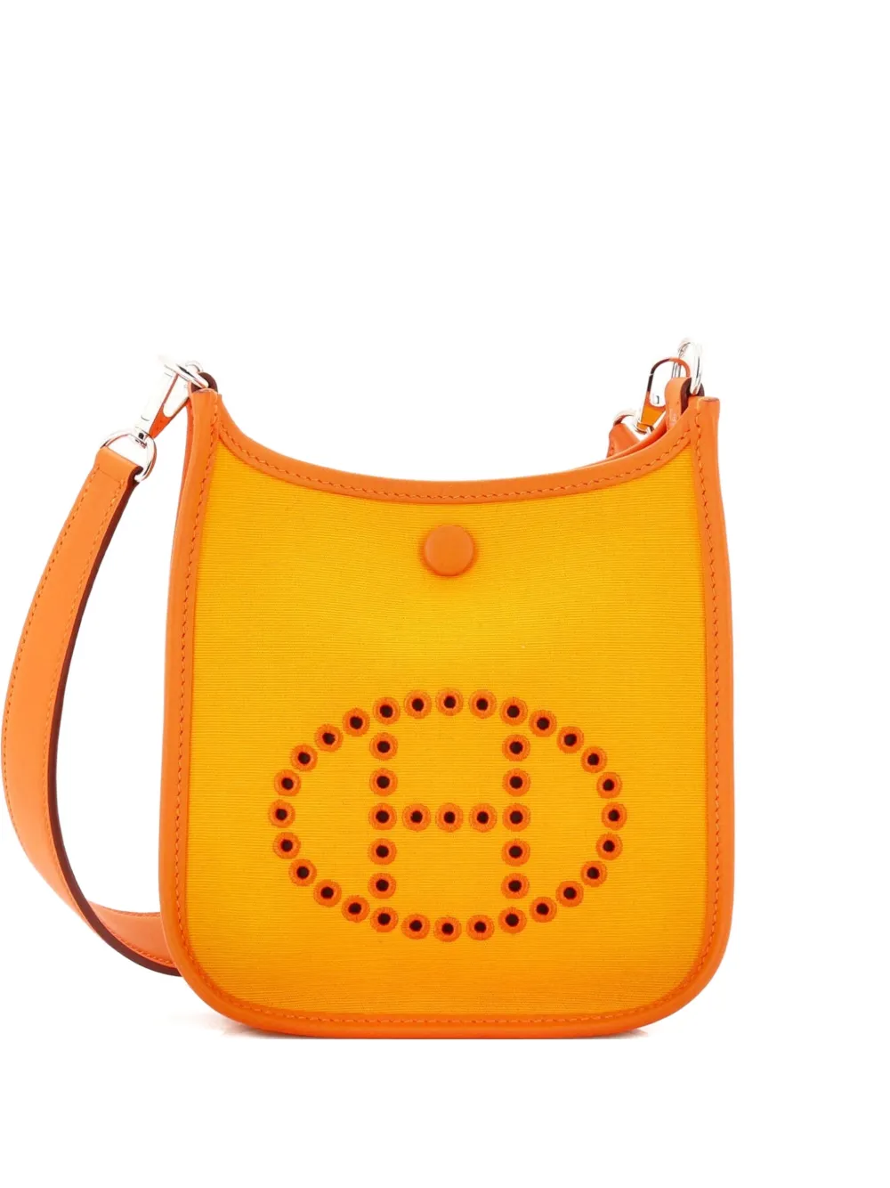 Hermès Pre-Owned Neo Evelyne Bag Toile and Leather TPM crossbody bag - Arancione