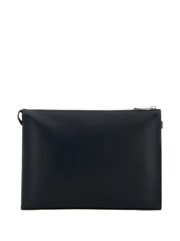 FENDI モノグラム スクエア クラッチバッグ | ブラック | FARFETCH JP