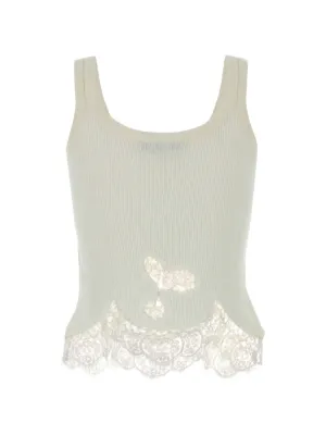 Ermanno Scervino Tシャツ　レース ERMANNO SCERVINO エルマンノシェルヴィーノ シースルー 刺繍 レース