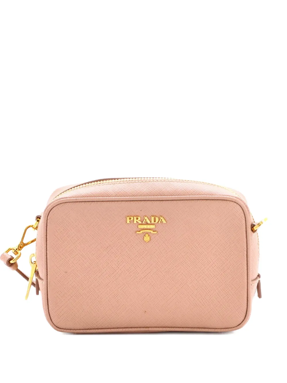 Prada Pre-Owned Zip Saffiano Leather Mini crossbody bag - Toni neutri
