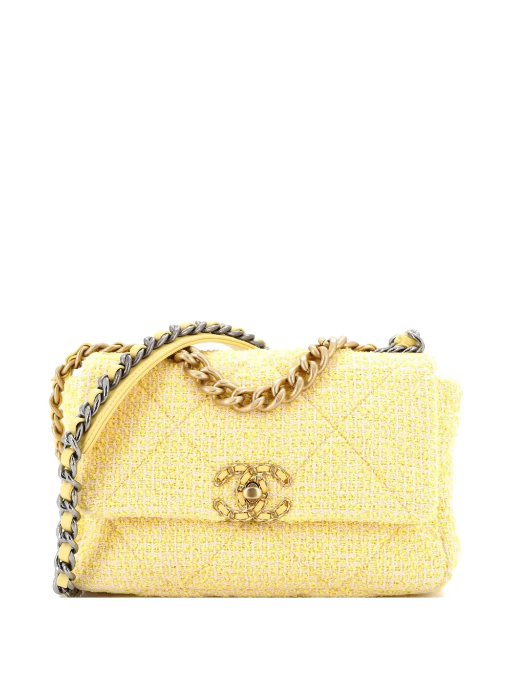 19 Flap Bag Quilted Tweed Medium Crossbody Bag