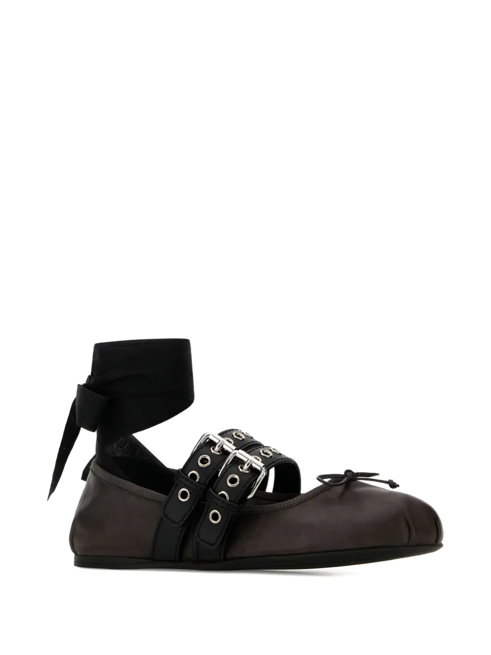 Miu Ballerina's met gespbandje Bruin