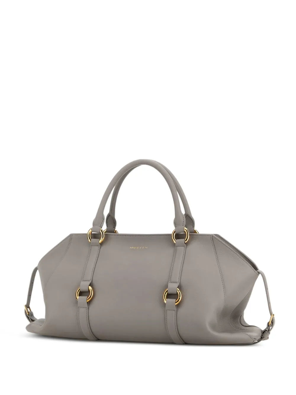  Alexander Mcqueen Medium Farringdon Handbag - Grey 