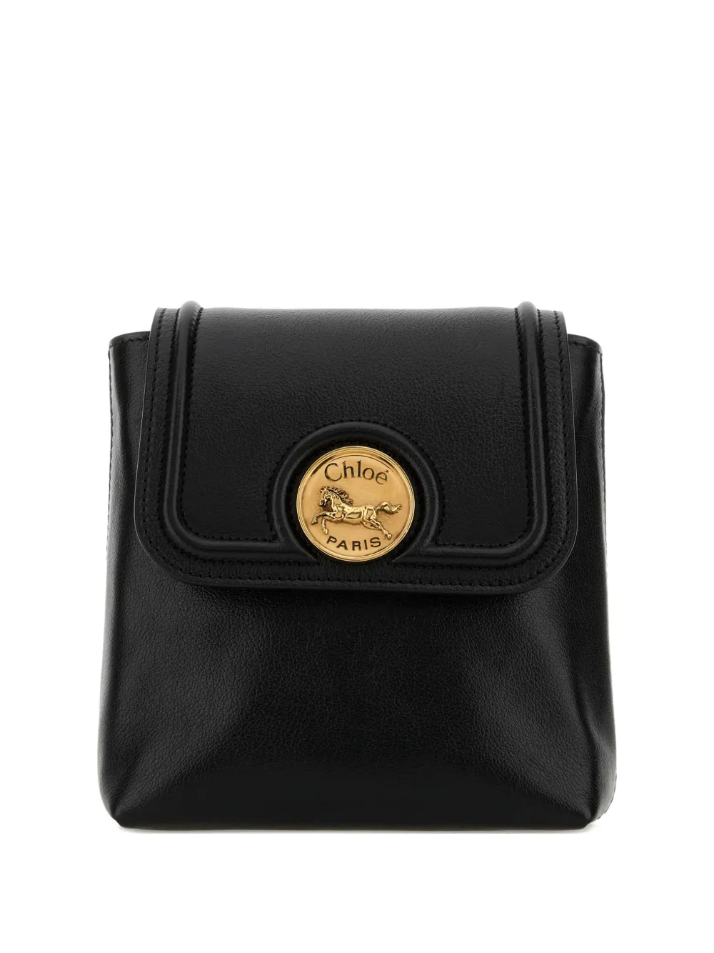 Chloé Horse-medal Backpack In Black