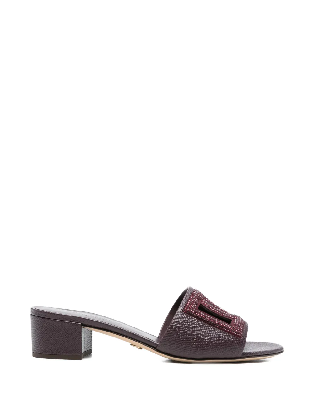 Dolce & Gabbana Sandalen met stras logo Paars