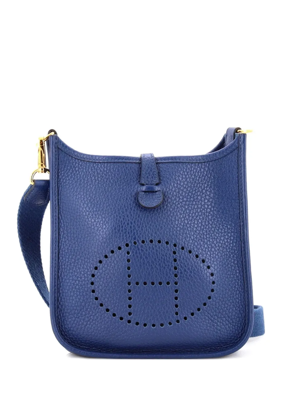 Hermès Pre-Owned Evelyne Bag Gen III Clemence TPM crossbody bag - Blu