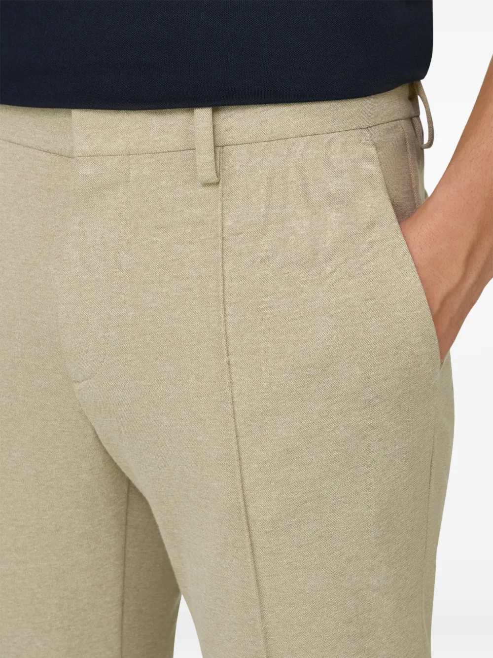 Boggi Milano Broek met riemlussen Beige