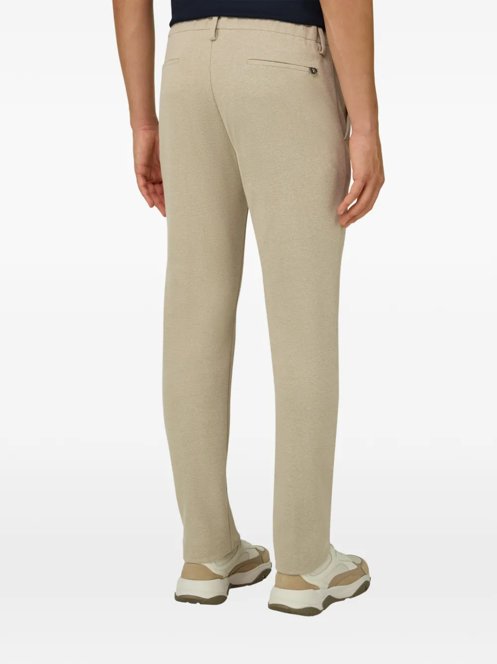Boggi Milano Broek met riemlussen Beige