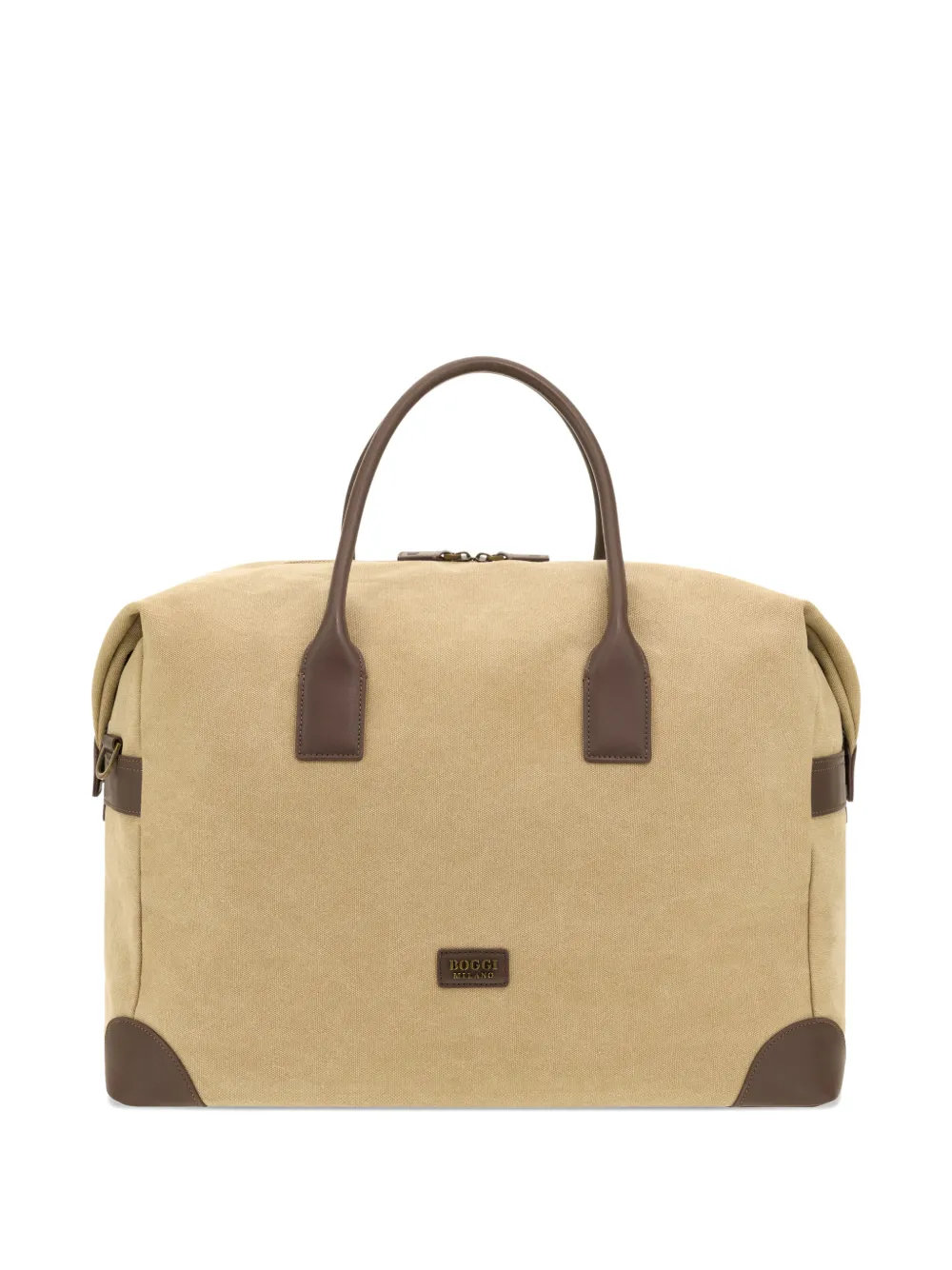 Boggi Milano zipped travel holdall - Toni neutri