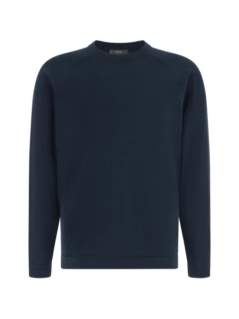 Boggi Milano suéter con cuello redondo y mangas raglán