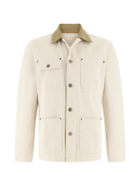Boggi Milano collar buttoned shirt jacket