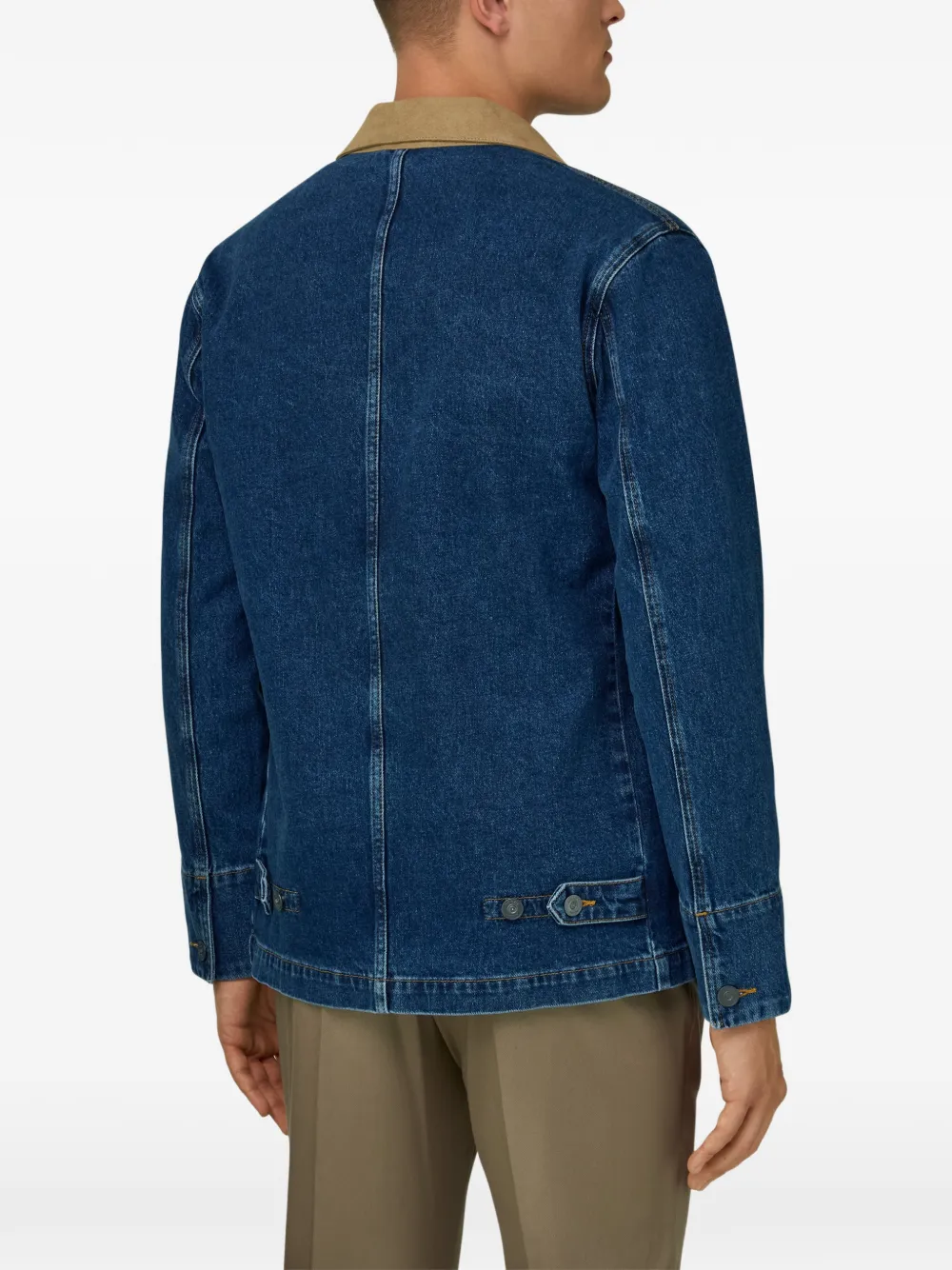 Collared Denim Shirt Jacket