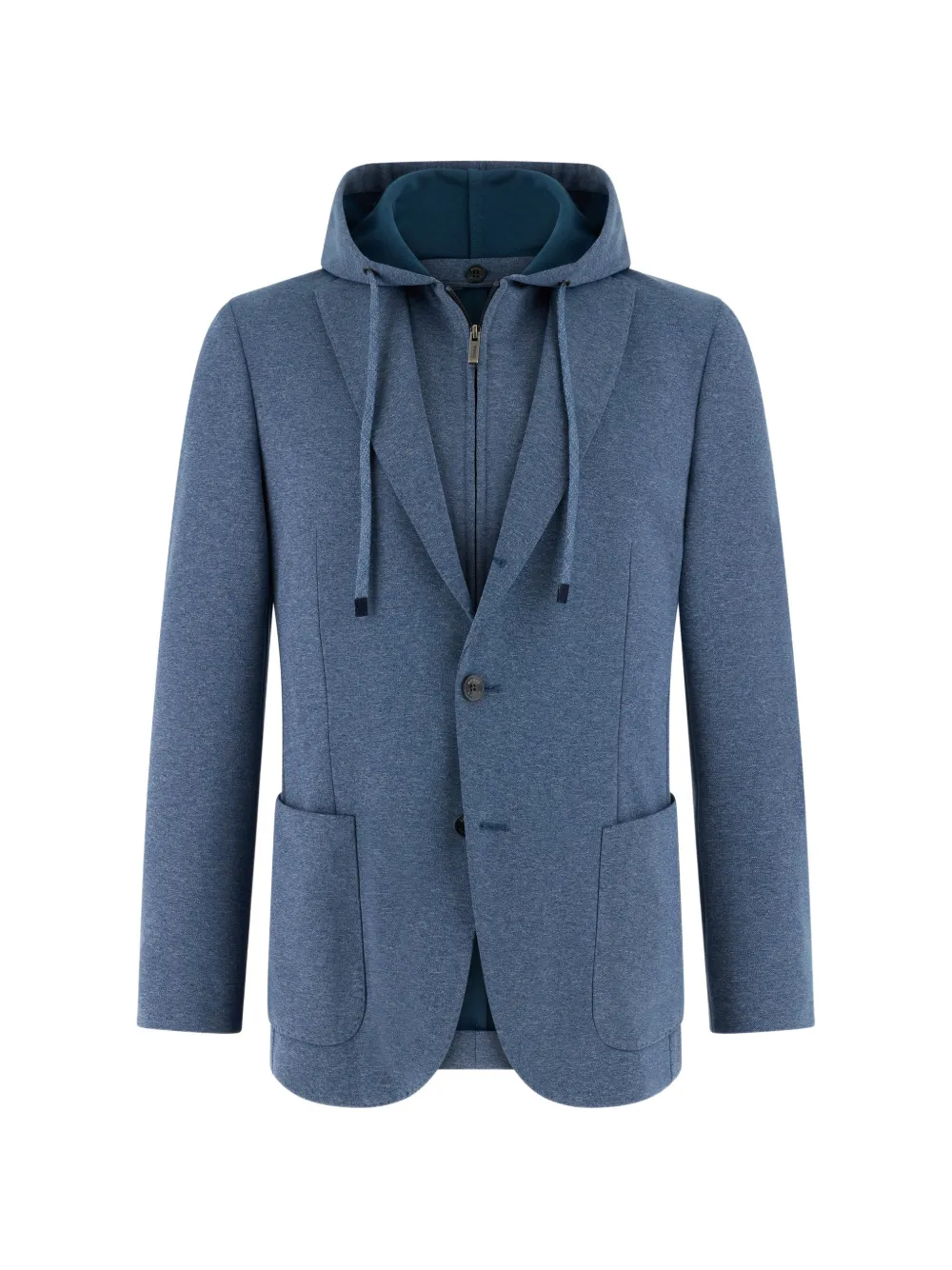 Boggi Milano Madison detachable-hood blazer - Blu