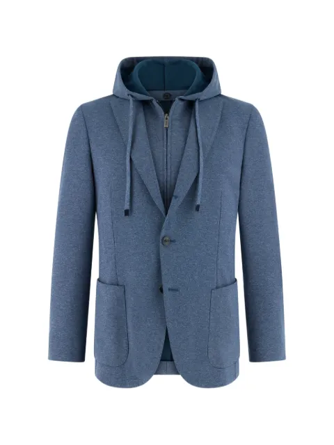 Boggi Milano Madison detachable-hood blazer
