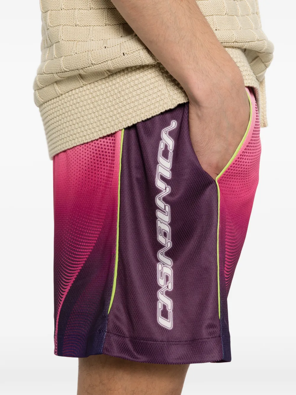 Aubergine gradient shorts