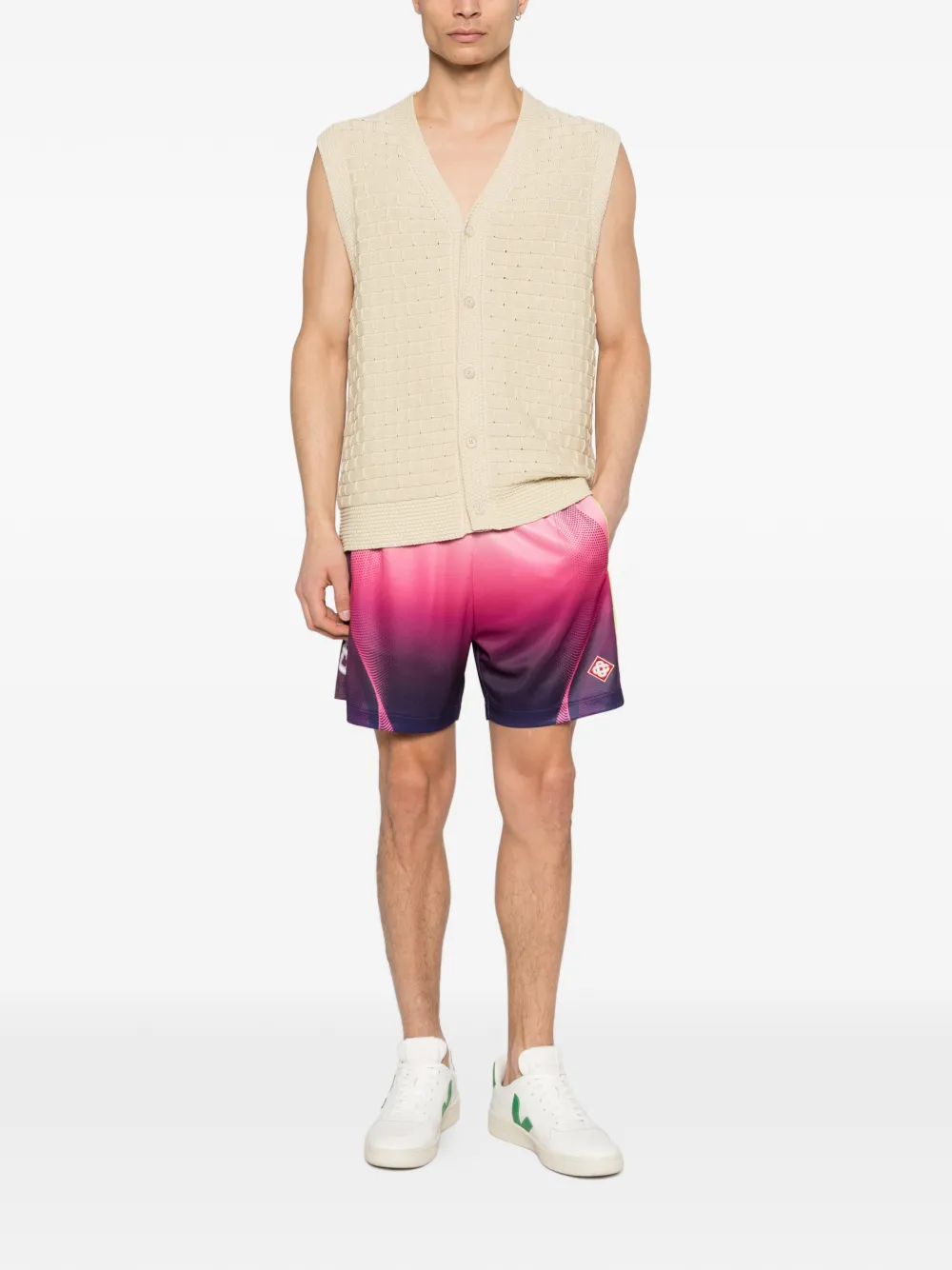 Aubergine gradient shorts