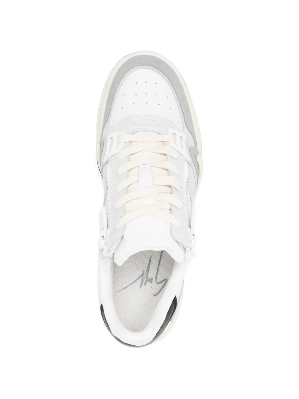 Giuseppe Zanotti Ghost zip-up sneakers Wit